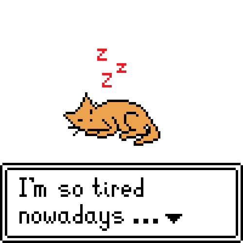 sleepy cat right