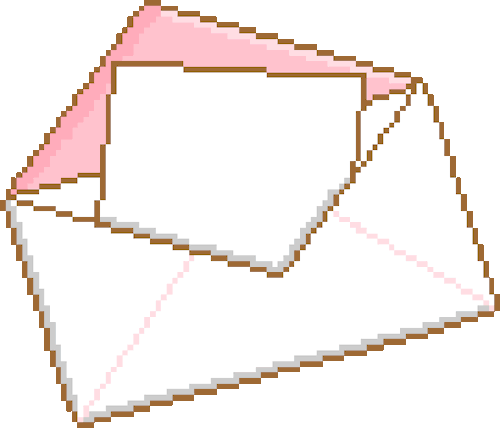 Mailing letter pixel art